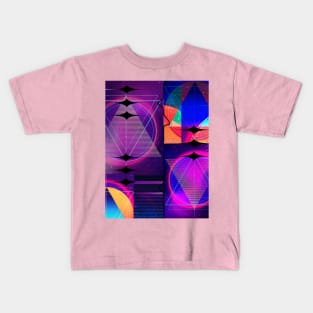 Colorful Geometric Pattern Kids T-Shirt